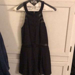 Sheer top sexy romper